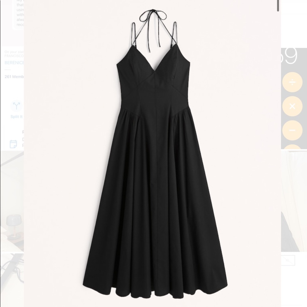Strappy Corset plunge maxi dress